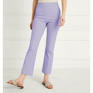 Hill House Lavender Purple Claire Mid Rise Straight Leg Pants Size L